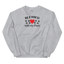 Load image into Gallery viewer, Blessed with My Pack Sweatshirts - Light
