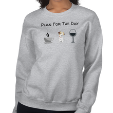 Load image into Gallery viewer, Russell Terrier Plan for the Day Sweatshirts - Light