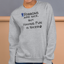 Load image into Gallery viewer, Ribbons are Nice Sweatshirts - Light