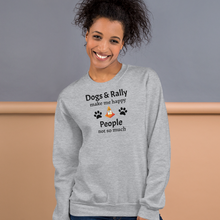 Load image into Gallery viewer, Dogs & Rally Make Me Happy Sweatshirts - Light