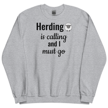 Load image into Gallery viewer, Sheep Herding is Calling Sweatshirts - Light
