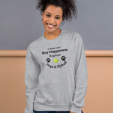 Load image into Gallery viewer, Buy Happiness w/ Dogs & Flyball Sweatshirts - Light