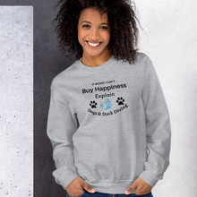 Load image into Gallery viewer, Buy Happiness w/ Dogs &amp; Dock Diving Sweatshirts - Light
