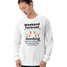 Load image into Gallery viewer, Sheep Herding Weekend Forecast Sweatshirts - Light