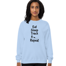 Load image into Gallery viewer, Eat, Sleep Track Repeat Sweatshirts - Light
