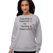 Load image into Gallery viewer, Sheep Herding is Importanter Sweatshirts - Light