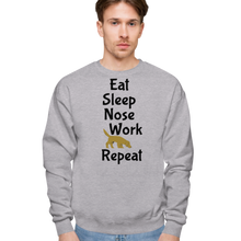 Load image into Gallery viewer, Eat Sleep Nose Work Repeat Sweatshirts - Light