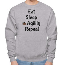 Load image into Gallery viewer, Eat Sleep Agility Repeat Sweatshirts - Light
