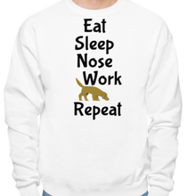 Load image into Gallery viewer, Eat Sleep Nose Work Repeat Sweatshirts - Light