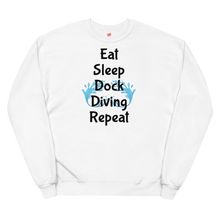 Load image into Gallery viewer, Eat Sleep Dock Diving Repeat Sweatshirts - Light