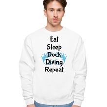 Load image into Gallery viewer, Eat Sleep Dock Diving Repeat Sweatshirts - Light