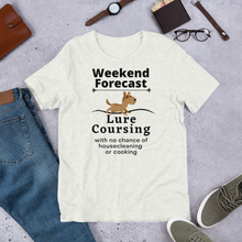 Load image into Gallery viewer, Lure Coursing Weekend Forecast T-Shirts - Light
