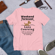 Load image into Gallery viewer, Lure Coursing Weekend Forecast T-Shirts - Light