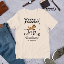 Load image into Gallery viewer, Lure Coursing Weekend Forecast T-Shirts - Light