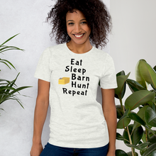 Load image into Gallery viewer, Eat Sleep Barn Hunt Repeat T-Shirts - Light