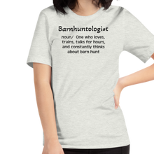 Load image into Gallery viewer, Barn Hunt "Barnhuntologist" T-Shirts - Light