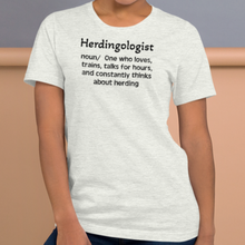 Load image into Gallery viewer, Dog Herding "Herdingologist" T-Shirt - Light