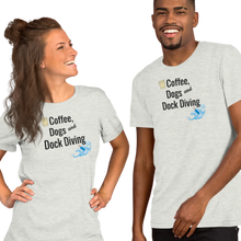 Load image into Gallery viewer, Coffee, Dogs & Dock Diving T-Shirts - Light