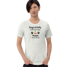 Load image into Gallery viewer, Dogs & Rally Make Me Happy T-Shirts - Light