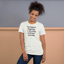 Load image into Gallery viewer, 2 Steps to Happiness - Lure Coursing T-Shirts - Light