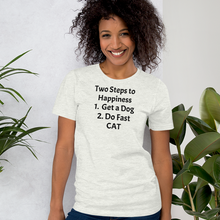 Load image into Gallery viewer, 2 Steps to Happiness - Fast CAT T-Shirts - Light