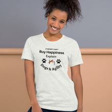 Load image into Gallery viewer, Buy Happiness w/ Dogs & Agility T-Shirts - Light