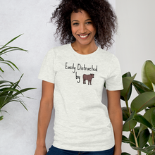 Load image into Gallery viewer, Easily Distracted by Cattle Herding T-Shirt