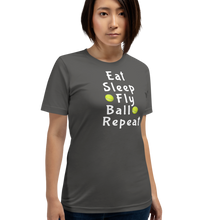 Load image into Gallery viewer, Eat Sleep Flyball Repeat T-Shirts - Dark