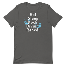 Load image into Gallery viewer, Eat Sleep Dock Diving Repeat T-Shirts - Dark