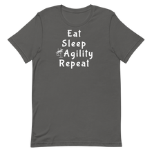 Load image into Gallery viewer, Eat Sleep Agility Repeat T-Shirts - Dark