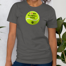 Load image into Gallery viewer, I Heart My Flyball Dogs T-Shirts - Dark & Light