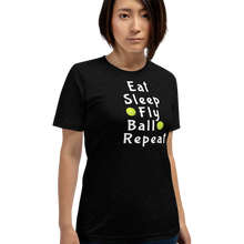 Load image into Gallery viewer, Eat Sleep Flyball Repeat T-Shirts - Dark