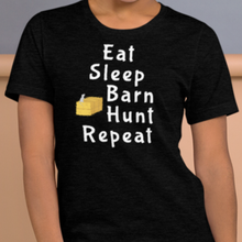 Load image into Gallery viewer, Eat Sleep Barn Hunt Repeat T-Shirts - Dark