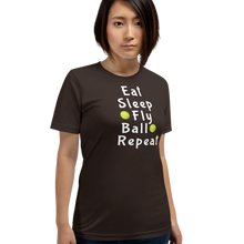 Load image into Gallery viewer, Eat Sleep Flyball Repeat T-Shirts - Dark
