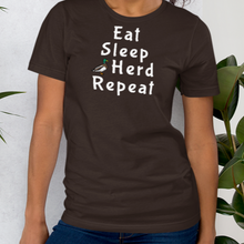 Load image into Gallery viewer, Eat Sleep Duck Herd Repeat T-Shirts - Dark