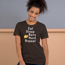 Load image into Gallery viewer, Eat Sleep Barn Hunt Repeat T-Shirts - Dark