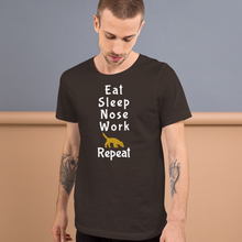 Load image into Gallery viewer, Eat Sleep Nose Work Repeat T-Shirts - Dark