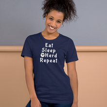 Load image into Gallery viewer, Eat Sleep Sheep Herd Repeat T-Shirts - Dark