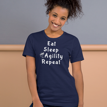 Load image into Gallery viewer, Eat Sleep Agility Repeat T-Shirts - Dark