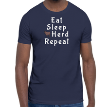 Load image into Gallery viewer, Eat, Sleep, Cattle Herd, Repeat T-Shirts - Dark