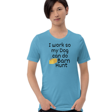 Load image into Gallery viewer, I Work so my Dog can do Barn Hunt T-Shirts - Light