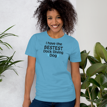 Load image into Gallery viewer, Bestest Dock Diving Dog T-Shirts - Light