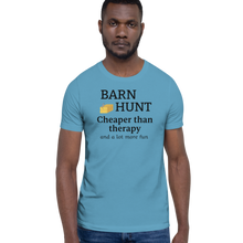 Load image into Gallery viewer, Barn Hunt Cheaper than Therapy T-Shirts - Light