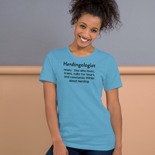 Load image into Gallery viewer, Dog Herding "Herdingologist" T-Shirt - Light