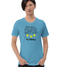Load image into Gallery viewer, Dog Teaches Flyball T-Shirt - Light