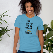 Load image into Gallery viewer, Eat Sleep Nose Work Repeat T-Shirts - Light