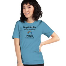 Load image into Gallery viewer, Dogs & Agility Make Me Happy T-Shirts - Light