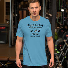 Load image into Gallery viewer, Dogs & Duck Herding Make Me Happy T-Shirts - Light