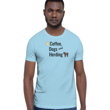 Load image into Gallery viewer, Coffee, Dogs, & Cattle Herding T-Shirts - Light
