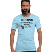 Load image into Gallery viewer, Cattle Herding Cheaper Than Therapy T-Shirts - Light
